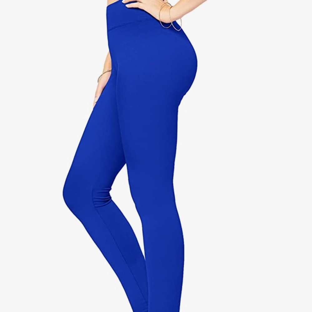 Royal Blue High Waisted Workout Leggings Size M